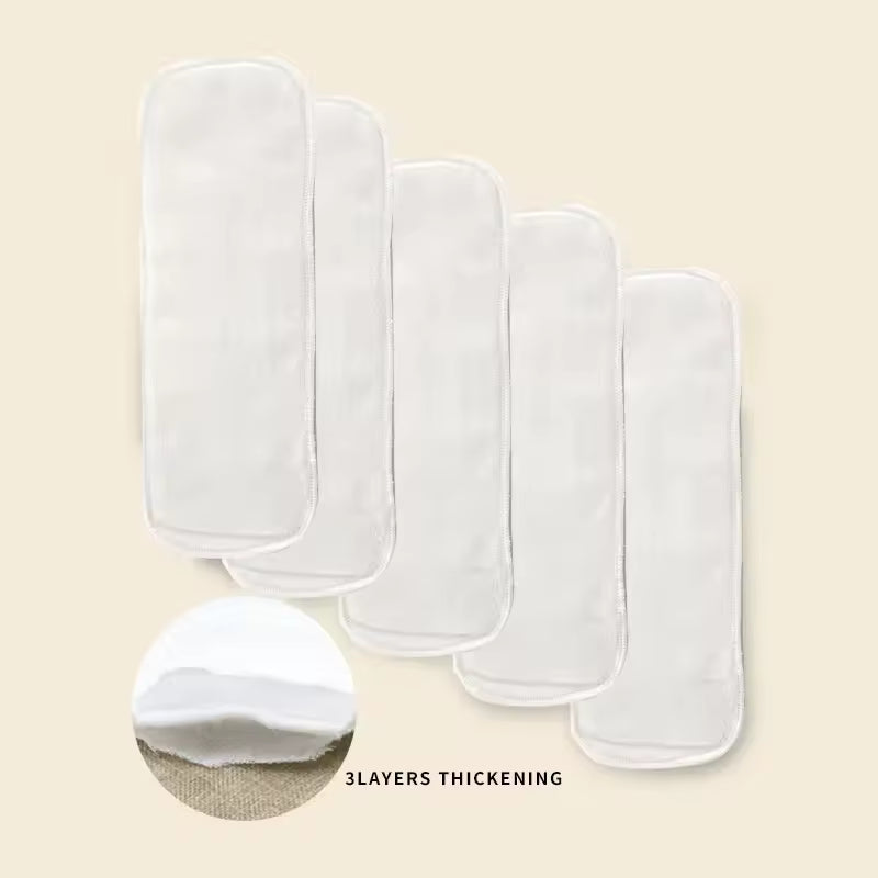 Reusable Baby Diapers – Breathable Cotton Cloth Diapers (5 or 10 Pcs)