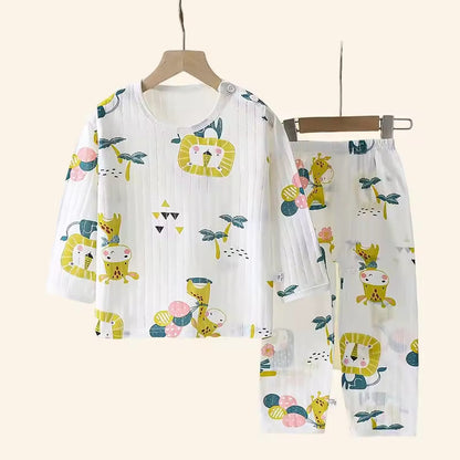 Kids' Cotton Set – Long-Sleeve Sleepwear