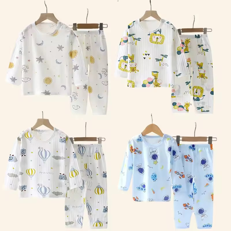 Kids' Cotton Set – Long-Sleeve Sleepwear