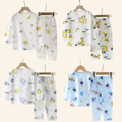 Kids' Cotton Set – Long-Sleeve Sleepwear