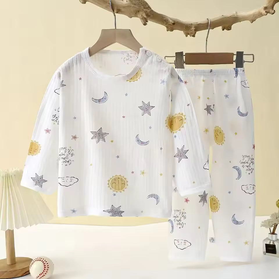 Kids' Cotton Set – Long-Sleeve Sleepwear
