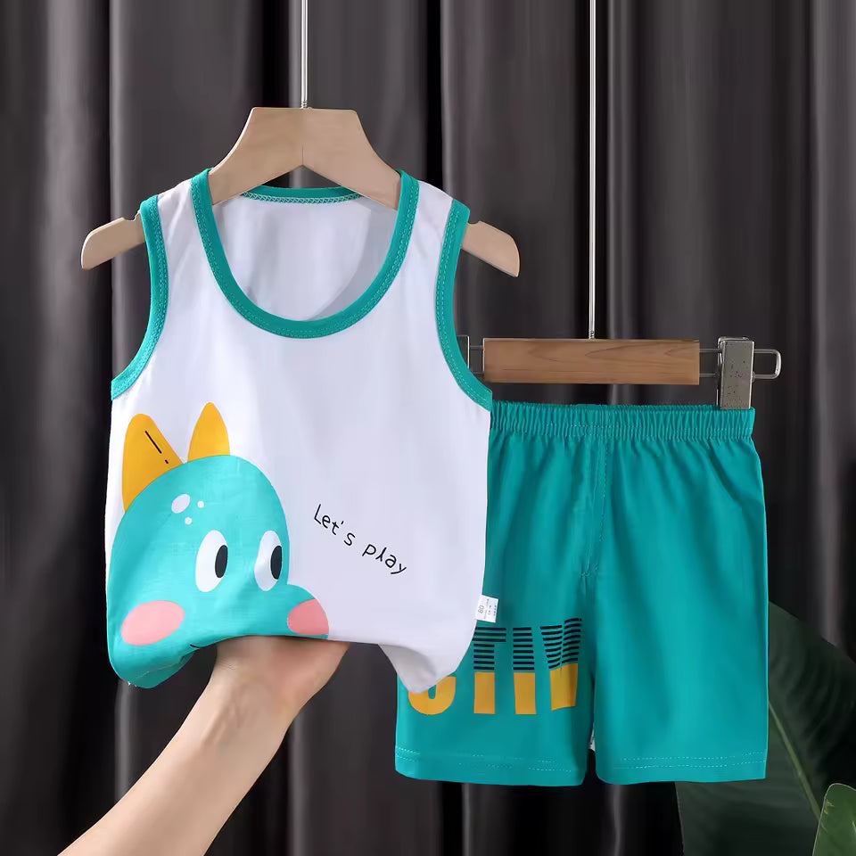 Kids' Summer Outfit – Vest and Pants