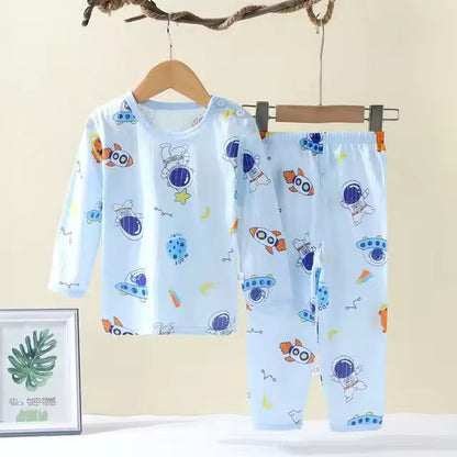 Kids' Cotton Set – Long-Sleeve Sleepwear