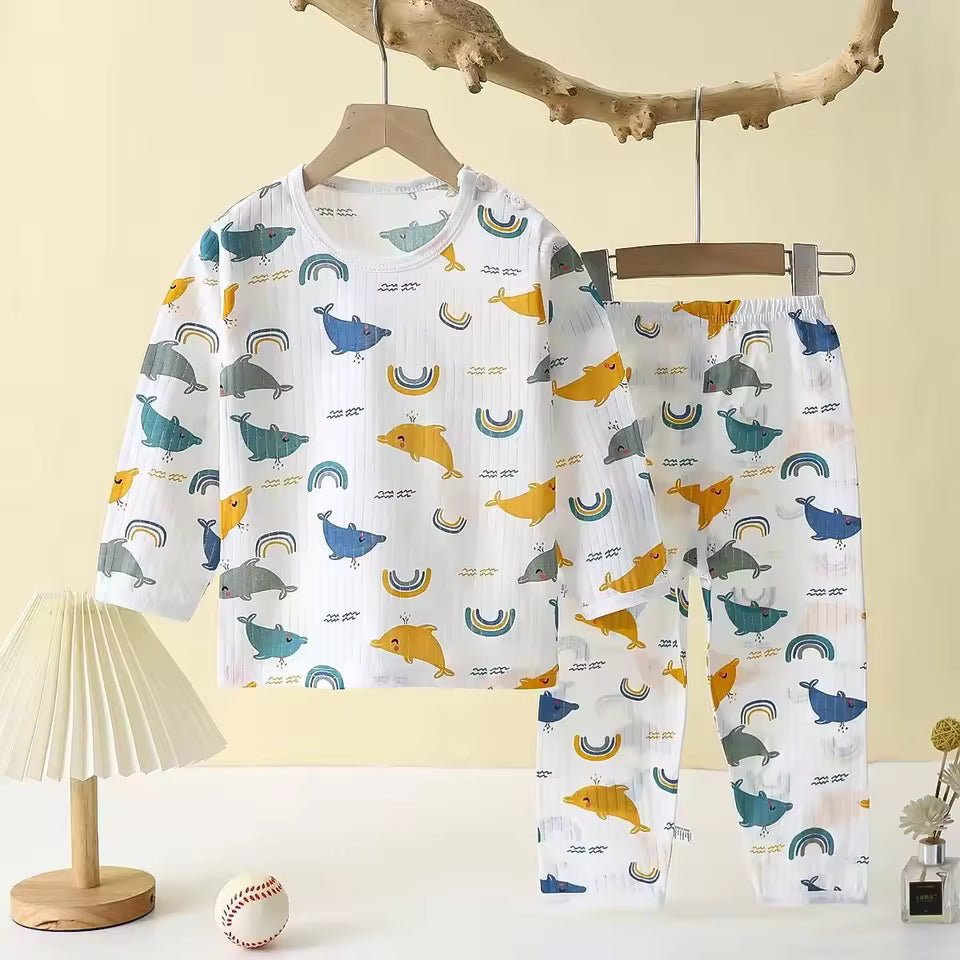 Kids' Cotton Set – Long-Sleeve Sleepwear