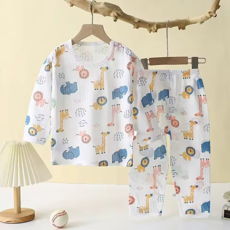 Kids' Cotton Set – Long-Sleeve Sleepwear