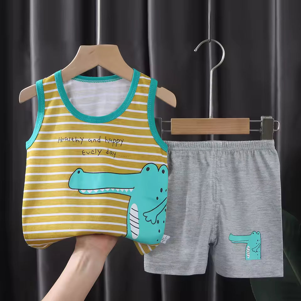 Kids' Summer Outfit – Vest and Pants